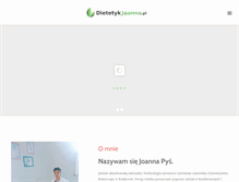 Tablet Screenshot of dietetykjoanna.pl